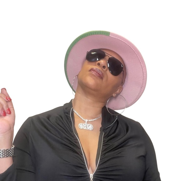 Duo Tone Fedora Hat, Classic Panama Hat, Dressy Unisex Panama Hat, Xmas Gift - Picture 5 of 5